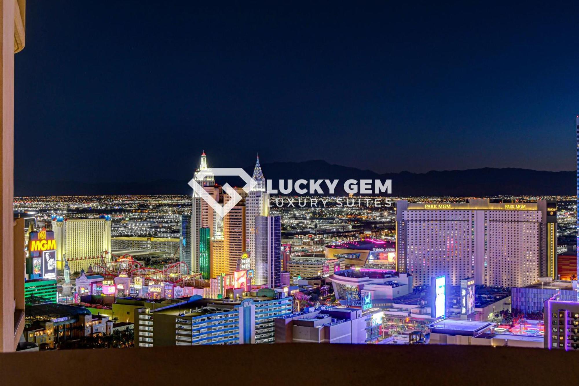 Lucky Gem Penthouse & Luxury Suites At Signature Resort, Balcony Strip View 3505 Las Vegas Exterior foto
