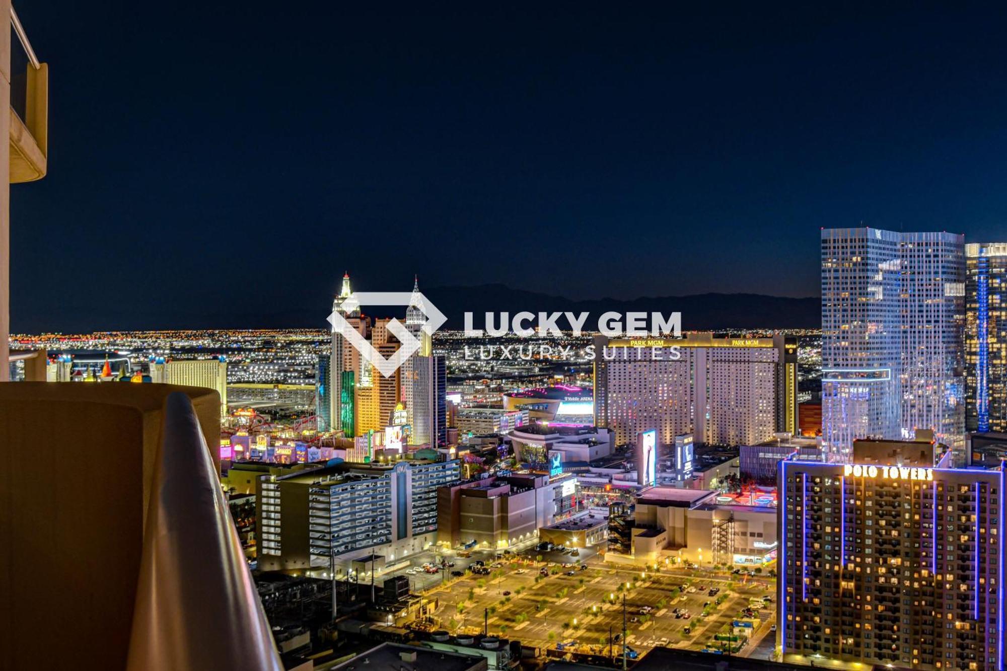 Lucky Gem Penthouse & Luxury Suites At Signature Resort, Balcony Strip View 3505 Las Vegas Exterior foto
