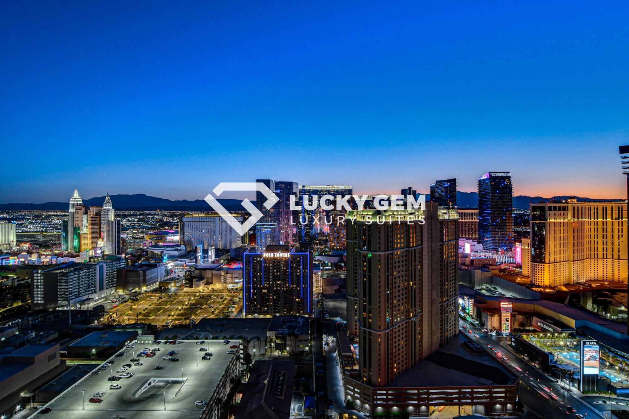 Lucky Gem Penthouse & Luxury Suites At Signature Resort, Balcony Strip View 3505 Las Vegas Exterior foto